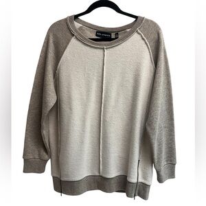 525 AMERICA Women’s Gray Inside out Stitch Crewneck Sweatshirt - Size Medium